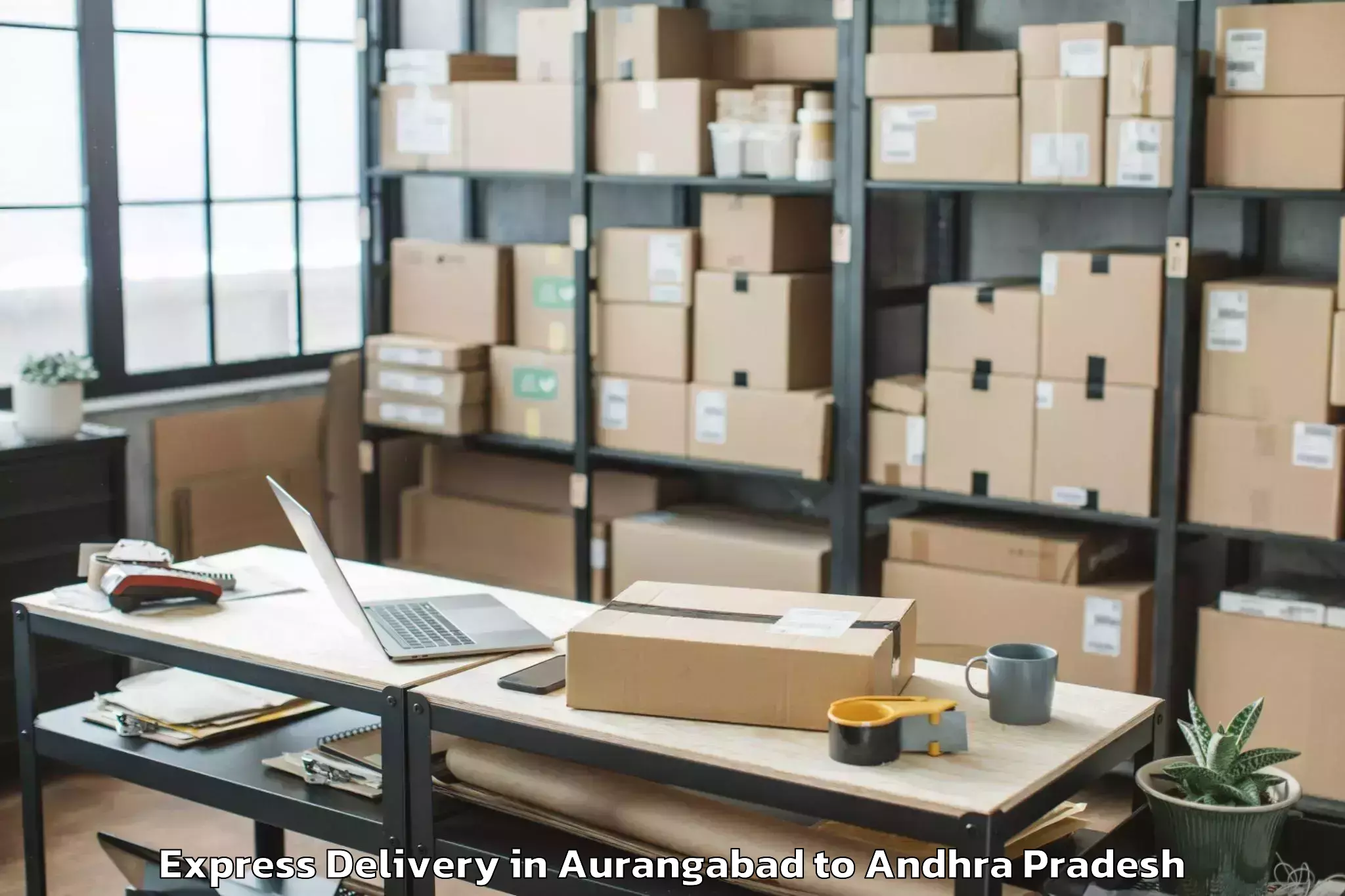 Quality Aurangabad to Nambula Pulakunta Express Delivery